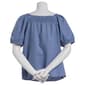 Petite Architect&#174; Short Sleeve Solid Square Neck Top w/Smocking - image 3