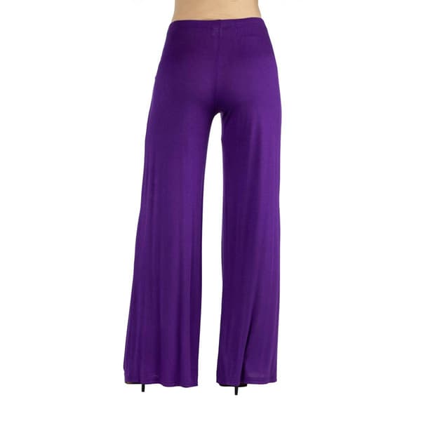Plus Size 24/7 Comfort Apparel Palazzo Maternity Pants