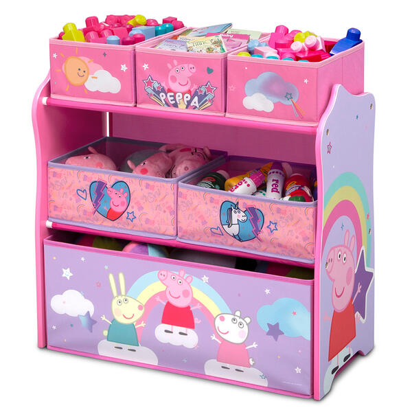 Delta Children Peppa Pig Six Bin Toy Storage Organizer