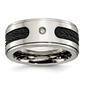 Mens Endless Affection&#40;tm&#41; Titanium 10mm Diamond Wedding Band - image 1