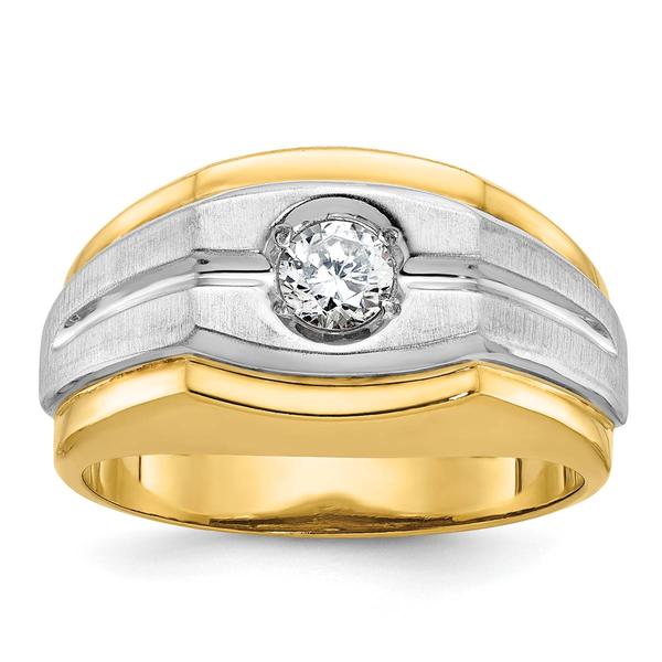 Mens Diamond Classics(tm) 10kt. Gold IBGoodman 1/3ctw. Diamond Ring - image 