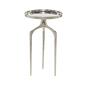 9th & Pike&#40;R&#41; Contemporary Round Silver Aluminum Raised Edge Table - image 1