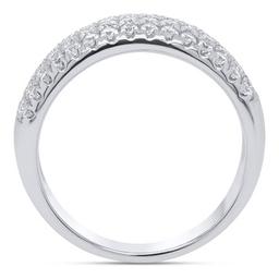 Nova Star® Sterling Silver & 1ctw. Lab Grown Diamond Fashion Ring