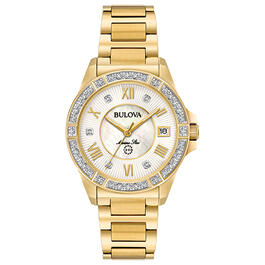Womens Bulova Marine Star Bracelet Watch - 98R235