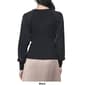Womens DKNY Longsleeve Mix Media V-Neck Sweater - image 2