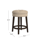 HH2 Home Krauss Stone Backless Swivel Counter Height Stool - image 6