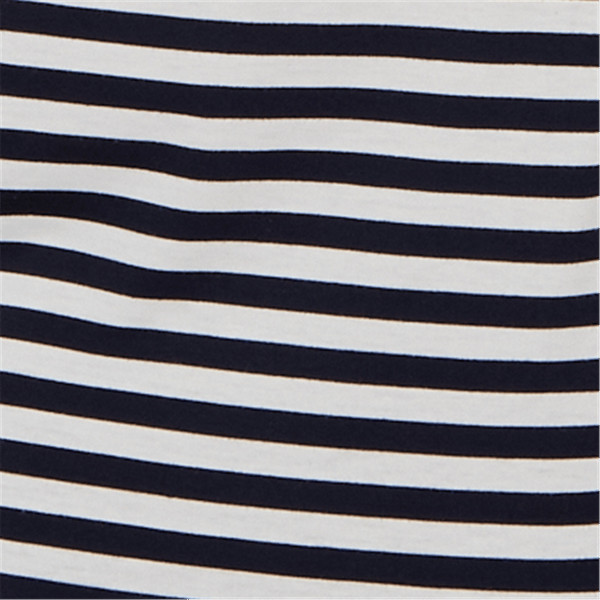 Womens Emaline Key Items Elbow Sleeve Boat Neck Stripe Tee