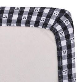 Disney Mickey Mouse Plaid Mini Fitted Crib Sheet
