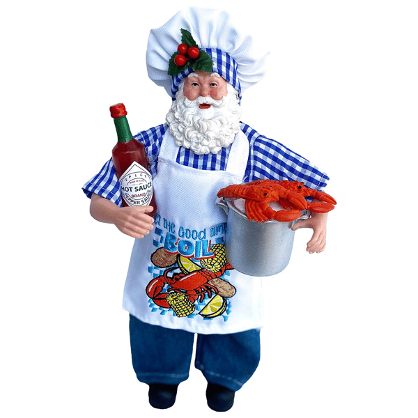 Santa''s Workshop 12in. Seafood Boil Santa