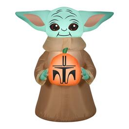 National Tree 42in. Inflatable Halloween Baby Yoda