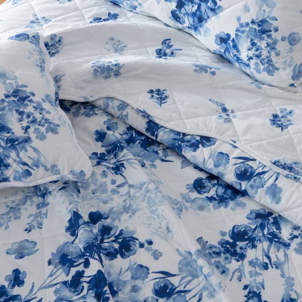 FreshFolds Indira 3pc. Reversible Floral Bordered Quilt Set