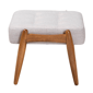 Baxton Studio Jeanine Japandi Wood Ottoman Footstool - image 2
