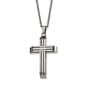 Mens Gentlemen's Classics&#40;tm&#41; Polished Steel Cross Necklace - image 1