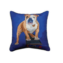 Rodney the Bulldog Decorative Pillow - 18x18