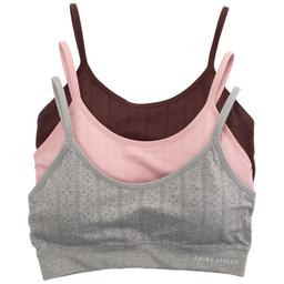 Womens Laura Ashley(R) 3pk. Pointelle Bras - LS3098-3PKW