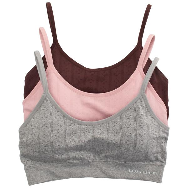 Womens Laura Ashley(R) 3pk. Pointelle Bras - LS3098-3PKW - image 