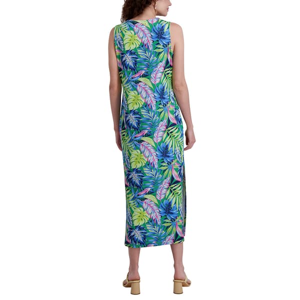 Womens Stella Parker Sleeveless Tropical UPF Midi Dress