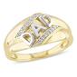 Mens Gentlemens Classics&#40;tm&#41; 10kt. Gold 1/20ctw. Diamond Dad Ring - image 1