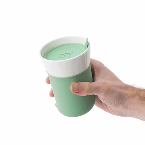 BergHOFF Leo Porcelain Green Travel Mug