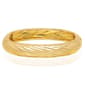 14kt. Gold Plated Swirl Textured Bangle Bracelets - image 1