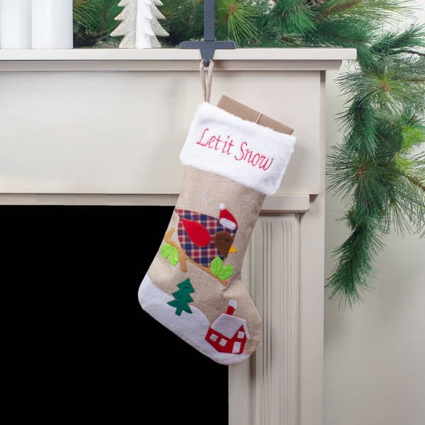 Northlight Seasonal 19in. Let it Snow Bird Christmas Stocking