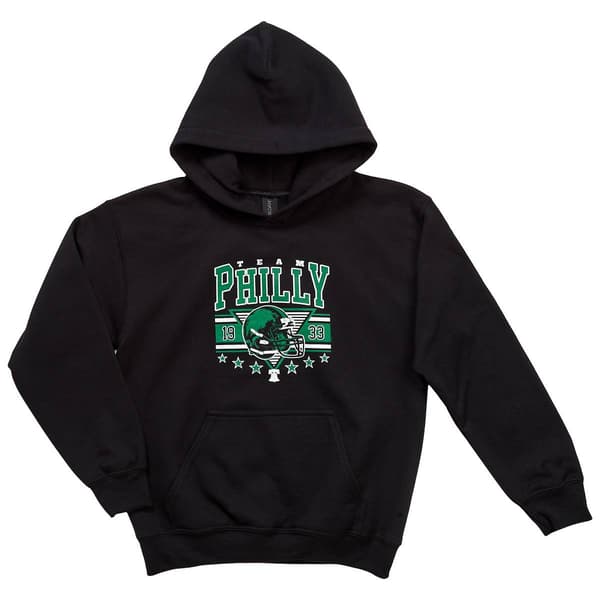 Boys (8-20) Tailgate Philadelphia Football Green Helmet Hoodie - image 