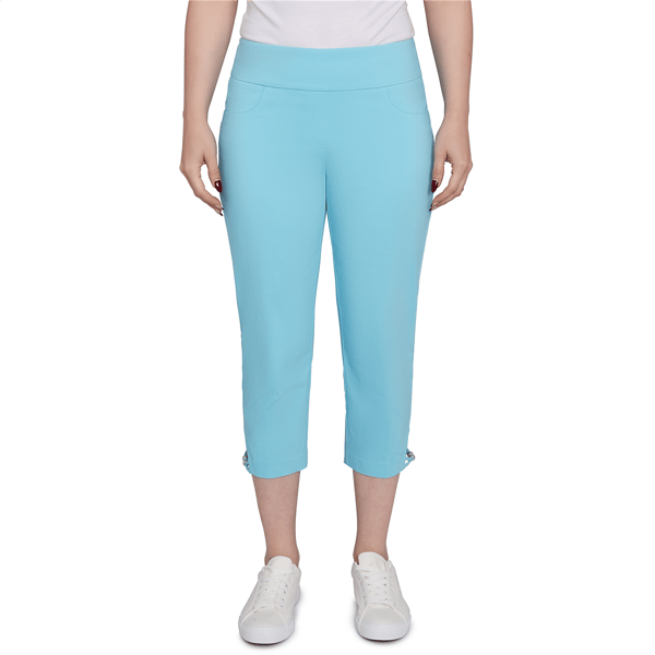 Women''s Solid Pull On Capri