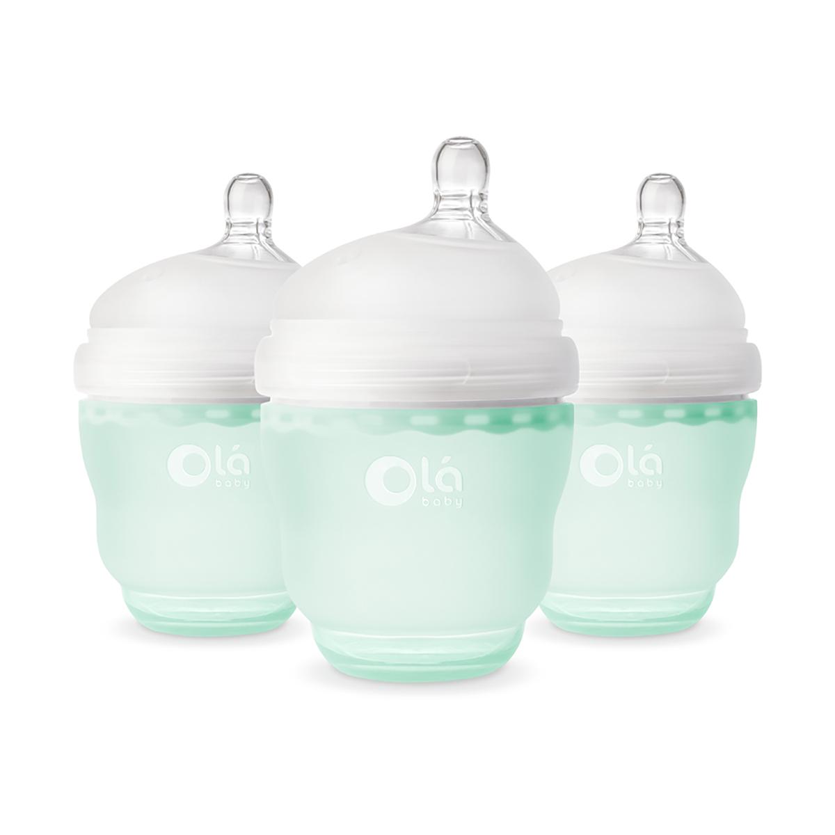 Olábaby 3pk. 4oz. Bottle with Slow Flow Nipple - Mint