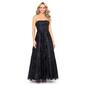 Juniors Blondie Nites Glitter Mesh Strapless Corset A-Line Dress - image 1