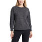 Womens NY Collection Long Sleeve Pearl Trim Hacchi Pullover - image 1