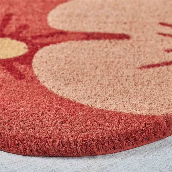 VCNY Home  Floral Shape Die Cut Outdoor Coir Doormat