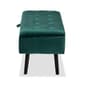 Baxton Studio Caine Velvet Fabric Wood Storage Bench - image 4
