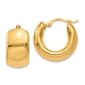 Gold Classics(tm) 14kt. Yellow Gold 18x9mm Hoop Earrings - image 1