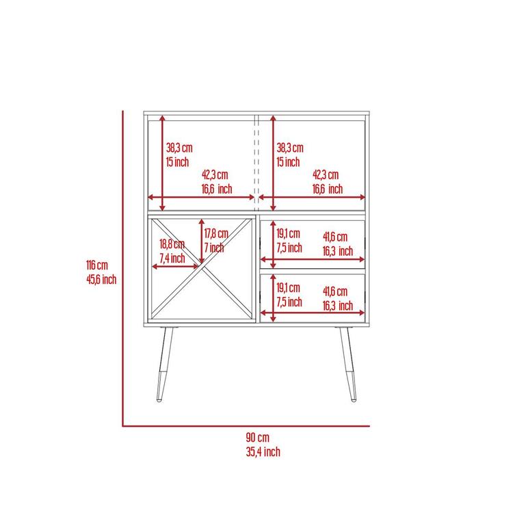FM FURNITURE Orchid Mahogany Bar