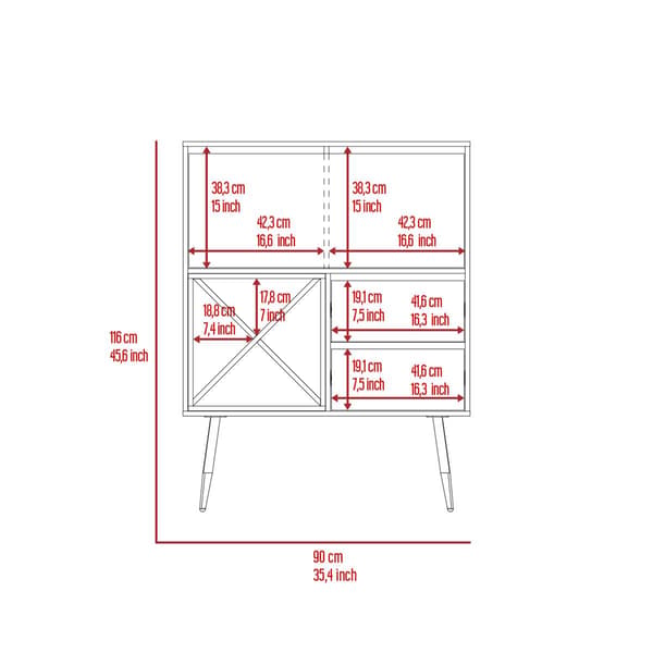 FM FURNITURE Orchid Mahogany Bar