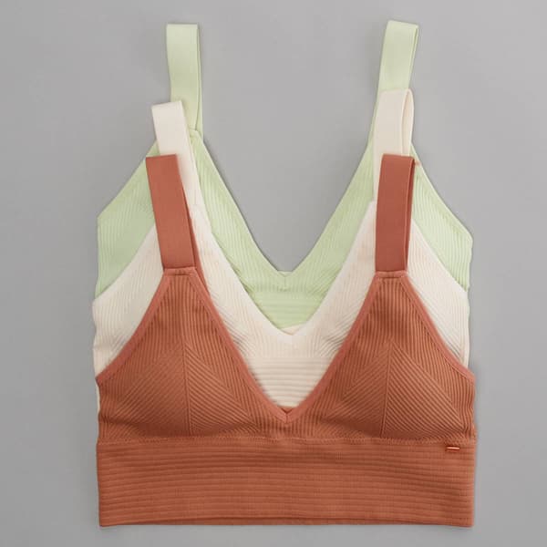 Womens Danskin 3pk. Seamless Longline Bralettes DS6999-3PKD - image 