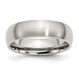 Mens Gentlemen's Classics(tm) 6mm Stainless Steel Wedding Band
