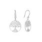 Athra Sterling Silver Tree of Life Drop Earrings - image 1