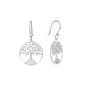 Athra Sterling Silver Tree of Life Drop Earrings - image 1
