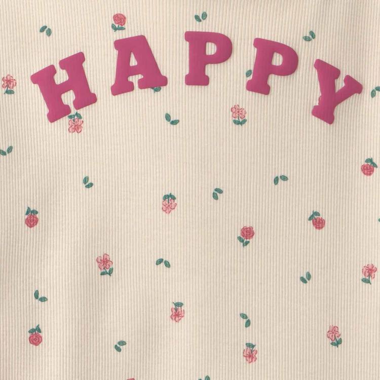 Toddler Girl Carter''s® 2pc. Happy Striped Twill Top & Pants Set