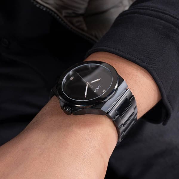 Mens Guess Black Dial Analog Watch - GW0833G2