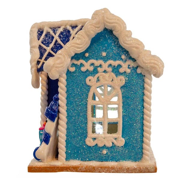 Kurt Adler 4in. Clay Dough Hanukkah LED House Table Piece
