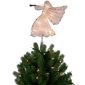 Northlight 10in. Gold Angel Tree Topper Warm White Lights - image 1