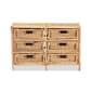 Baxton Studio Dariana Natural Brown 6-Drawer Storage Cabinet - image 3