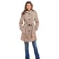Womens DKNY Stand Collar Plaid Wool Coat - image 1