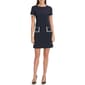 Womens Tommy Hilfiger Short Sleeve Trim Pocket Scuba Dress - image 1
