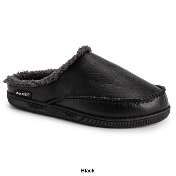 Mens MUK LUKS® Faux Leather Clog Slippers