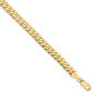 Mens Gold Classics&#40;tm&#41; 5.75mm. 14k Gold Beveled Curb Chain Bracelet - image 1