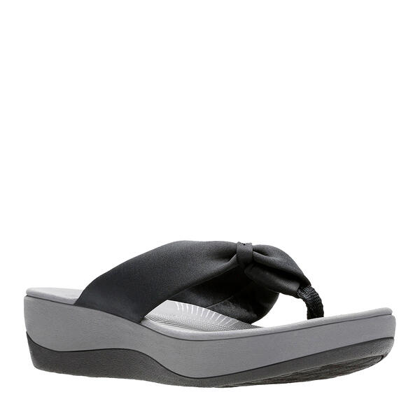 Womens Clarks(R) Cloudsteppers(tm) Arla Glison Solid Thong Sandals - image 