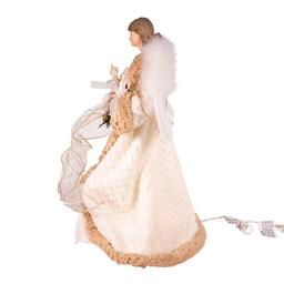 Kurt S. Adler UL 16in. Rustic Natural Angel Tree Topper